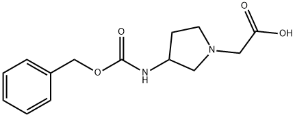(3-苄氧基羰基氨基-吡咯烷-1-基)-乙酸, 1353987-83-3, 结构式