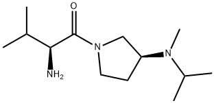 (S)-2-AMino-1-[(S)-3-(isopropyl-Methyl-aMino)-pyrrolidin-1-yl]-3-Methyl-butan-1-one Structure