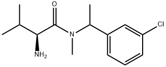 (S)-2-AMino-N-[1-(3-chloro-phenyl)-ethyl]-3,N-diMethyl-butyraMide Structure