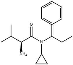 (S)-2-AMino-N-cyclopropyl-3-Methyl-N-(1-phenyl-propyl)-butyraMide Structure