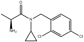 (S)-2-AMino-N-cyclopropyl-N-(2,4-dichloro-benzyl)-propionaMide Structure