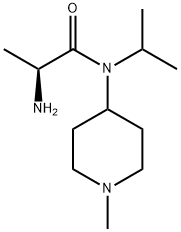 (S)-2-AMino-N-isopropyl-N-(1-Methyl-piperidin-4-yl)-propionaMide,1354008-85-7,结构式