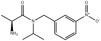 (S)-2-AMino-N-isopropyl-N-(3-nitro-benzyl)-propionaMide 结构式