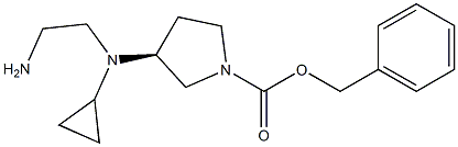 (S)-3-[(2-AMino-ethyl)-cyclopropyl-aMino]-pyrrolidine-1-carboxylic acid benzyl ester Structure