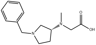[((R)-1-Benzyl-pyrrolidin-3-yl)-Methyl-aMino]-acetic acid,1354001-53-8,结构式