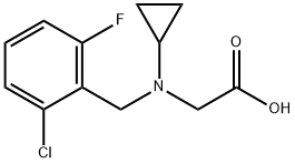 [(2-Chloro-6-fluoro-benzyl)-cyclopropyl-aMino]-acetic acid Structure