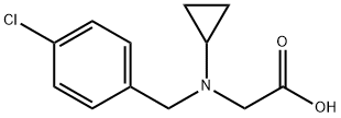 [(4-Chloro-benzyl)-cyclopropyl-aMino]-acetic acid Struktur