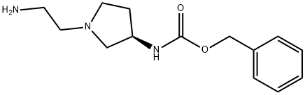 [(R)-1-(2-AMino-ethyl)-pyrrolidin-3-yl]-carbaMic acid benzyl ester 结构式