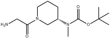 [(S)-1-(2-AMino-acetyl)-piperidin-3-yl]-Methyl-carbaMic acid tert-butyl ester Struktur