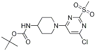 [1-(6-Chloro-2-Methanesulfonyl-pyriMidin-4-yl)-piperidin-4-yl]-carbaMic acid tert-butyl ester Structure