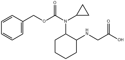 [2-(Benzyloxycarbonyl-cyclopropyl-aMino)-cyclohexylaMino]-acetic acid Structure