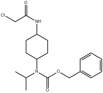 [4-(2-Chloro-acetylaMino)-cyclohexyl]-isopropyl-carbaMic acid benzyl ester 化学構造式