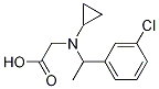 {[1-(3-Chloro-phenyl)-ethyl]-cyclopropyl-aMino}-acetic acid 化学構造式