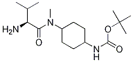 {4-[((S)-2-AMino-3-Methyl-butyryl)-Methyl-aMino]-cyclohexyl}-carbaMic acid tert-butyl ester Struktur