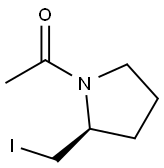 1-((S)-2-IodoMethyl-pyrrolidin-1-yl)-ethanone Struktur