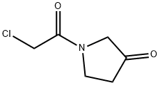 1-(2-Chloro-acetyl)-pyrrolidin-3-one 结构式