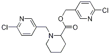 1-(6-氯-吡啶-3-基甲基)-哌啶-2-羧酸6-氯-吡啶-3-基甲基酯,1261229-58-6,结构式