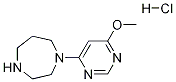 1-(6-甲氧基-嘧啶-4-基)-[1,4]二氮杂环庚烷盐酸盐, 1353947-26-8, 结构式