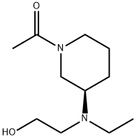 1-{(R)-3-[Ethyl-(2-hydroxy-ethyl)-aMino]-piperidin-1-yl}-ethanone 结构式