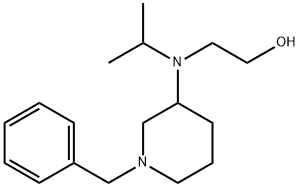 2-[(1-Benzyl-piperidin-3-yl)-isopropyl-aMino]-ethanol 化学構造式