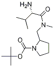 2-{[((S)-2-AMino-3-Methyl-butyryl)-Methyl-aMino]-Methyl}-pyrrolidine-1-carboxylic acid tert-butyl ester,1354027-16-9,结构式