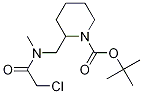 2-{[(2-Chloro-acetyl)-Methyl-aMino]-Methyl}-piperidine-1-carboxylic acid tert-butyl ester Struktur