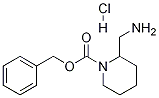 2-AMinoMethyl-piperidine-1-carboxylic acid benzyl ester hydrochloride,,结构式