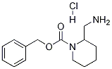 2-AMinoMethyl-piperidine-1-carboxylic acid benzyl ester hydrochloride Struktur