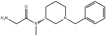 2-AMino-N-((R)-1-benzyl-piperidin-3-yl)-N-Methyl-acetaMide 化学構造式