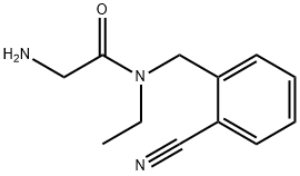 2-AMino-N-(2-cyano-benzyl)-N-ethyl-acetaMide Structure