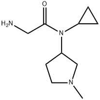 2-AMino-N-cyclopropyl-N-(1-Methyl-pyrrolidin-3-yl)-acetaMide Struktur