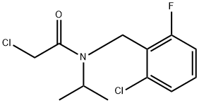 2-Chloro-N-(2-chloro-6-fluoro-benzyl)-N-isopropyl-acetaMide 化学構造式