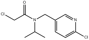 2-Chloro-N-(6-chloro-pyridin-3-ylMethyl)-N-isopropyl-acetaMide 化学構造式