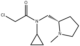 2-Chloro-N-cyclopropyl-N-((S)-1-Methyl-pyrrolidin-2-ylMethyl)-acetaMide,1353997-80-4,结构式