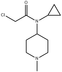 2-Chloro-N-cyclopropyl-N-(1-Methyl-piperidin-4-yl)-acetaMide Struktur