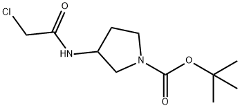 3-(2-Chloro-acetylaMino)-pyrrolidine-1-carboxylic acid tert-butyl ester Structure