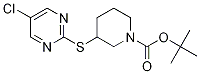 3-(5-Chloro-pyriMidin-2-ylsulfanyl)
-piperidine-1-carboxylic acid tert-
butyl ester Struktur