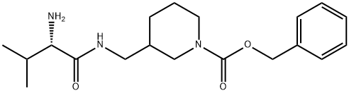 3-[((S)-2-AMino-3-Methyl-butyrylaMino)-Methyl]-piperidine-1-carboxylic acid benzyl ester Structure