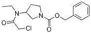 3-[(2-Chloro-acetyl)-ethyl-aMino]-pyrrolidine-1-carboxylic acid benzyl ester Struktur