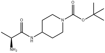 4-((S)-2-AMino-propionylaMino)-piperidine-1-carboxylic acid tert-butylester Structure