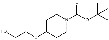 4-(2-Hydroxy-ethoxy)-piperidine-1-carboxylic acid tert-butyl ester Structure