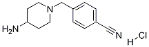 4-(4-氨基-哌啶-1-基甲基)-苄腈盐酸盐 结构式