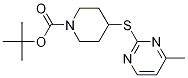 4-(4-Methyl-pyriMidin-2-ylsulfanyl)
-piperidine-1-carboxylic acid tert-
butyl ester Structure