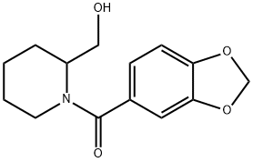 Benzo[1,3]dioxol-5-yl-(2-hydroxyMethyl-piperidin-1-yl)-Methanone Struktur