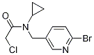 N-(6-BroMo-pyridin-3-ylMethyl)-2-chloro-N-cyclopropyl-acetaMide Struktur