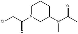 N-[1-(2-Chloro-acetyl)-piperidin-3-yl]-N-Methyl-acetaMide Structure