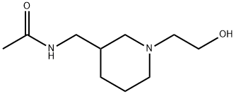 N-[1-(2-Hydroxy-ethyl)-piperidin-3-ylMethyl]-acetaMide 结构式