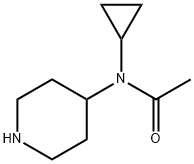 N-Cyclopropyl-N-piperidin-4-yl-acetaMide Structure