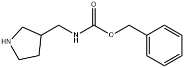 N-(吡咯烷-3-基甲基)氨基甲酸苄酯 结构式