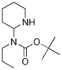 (哌啶-2-基甲基)氨基甲酸叔丁酯 结构式